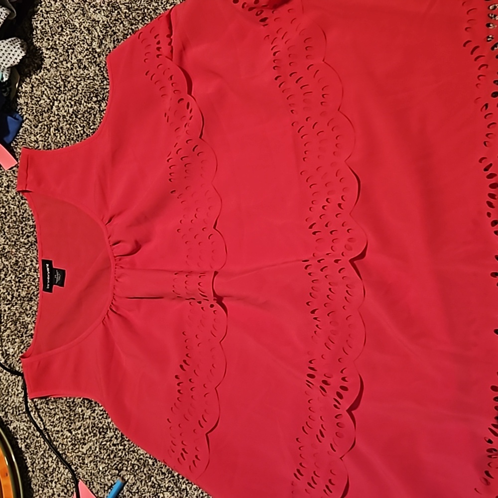 Lane Bryant. Women size 24. Hot pink top. Sleeveless.